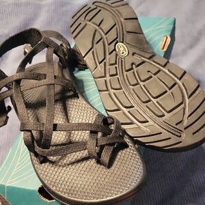 Chaco Black Strappy Sandals